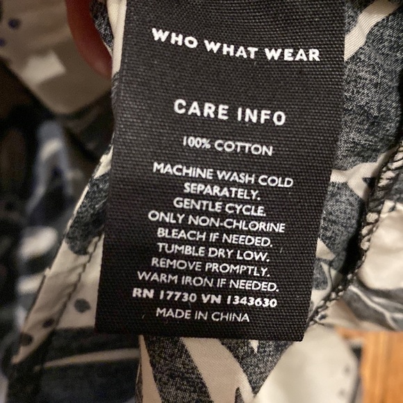 WHO What Wear  Floral Sun Dress Boho Sundress Backless pockets medium NWT - Picture 5 of 5